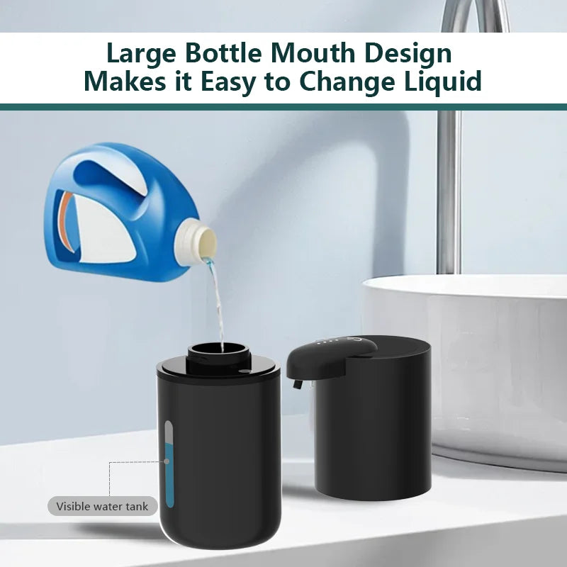 380ML Rechargeable Foam/Liquid Soap Bottle Hand Washing Sanitizer Machine Wall-Mounted Electric Automatic Sensor Soap Dispenser