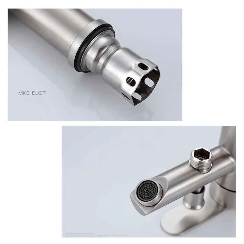 Bathroom Basin Faucet Hot Cold Mixer Tap with Shower Head Shampoo Washbasin Dual-Purpose Bath Faucet Bathroom Accessories