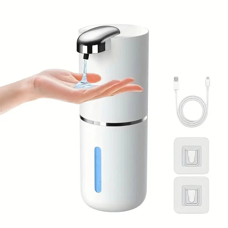 380ML Rechargeable Foam/Liquid Soap Bottle Hand Washing Sanitizer Machine Wall-Mounted Electric Automatic Sensor Soap Dispenser