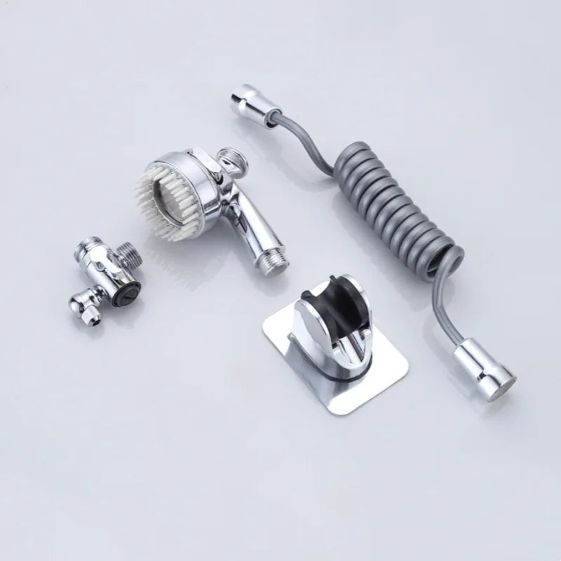 Faucet External Shower Set Copper Bathroom Multi-Function Massage Pressurized Faucet Shower Toilet Basin Shampoo Accessories