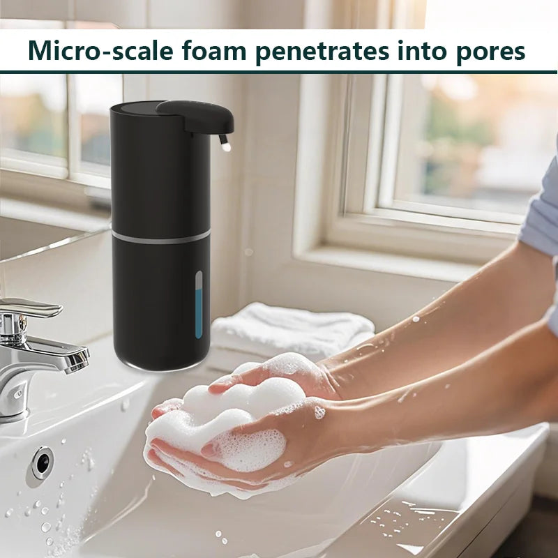 380ML Rechargeable Foam/Liquid Soap Bottle Hand Washing Sanitizer Machine Wall-Mounted Electric Automatic Sensor Soap Dispenser