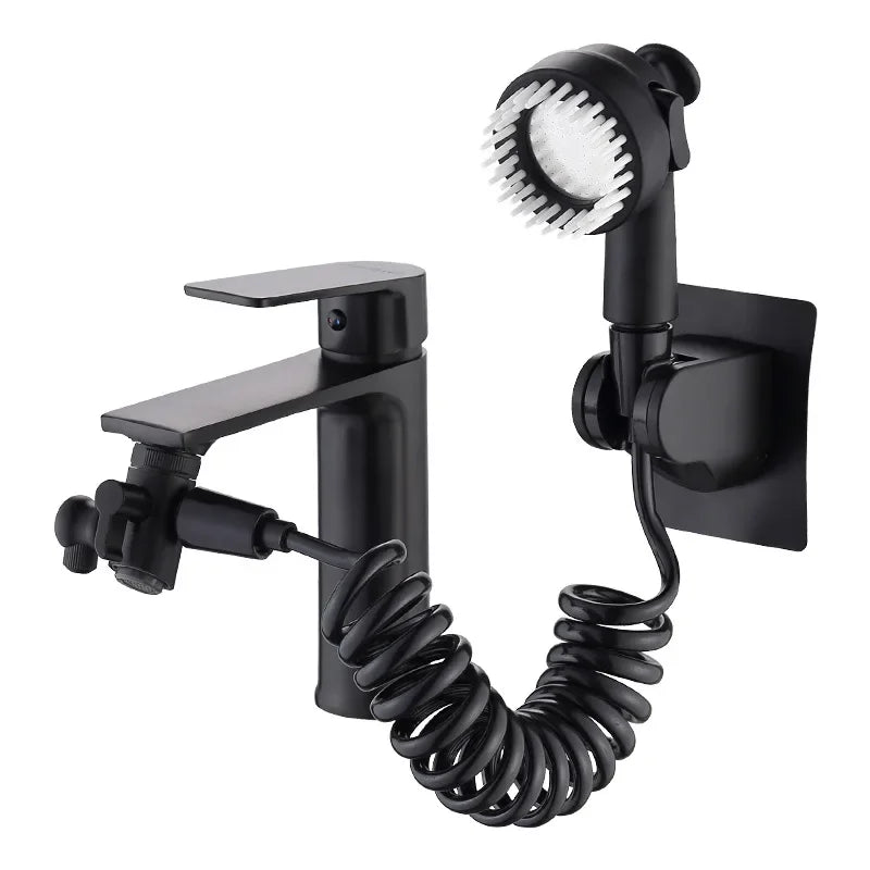 Faucet External Shower Set Copper Bathroom Multi-Function Massage Pressurized Faucet Shower Toilet Basin Shampoo Accessories