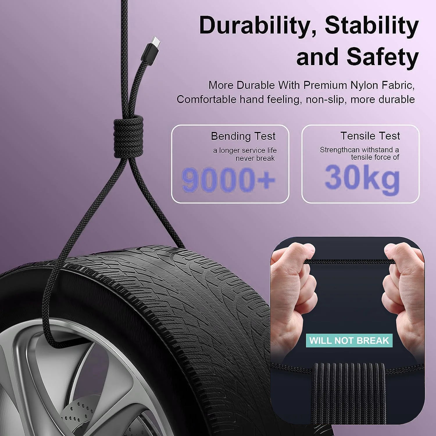 100W Magnetic Suction anti Winding USB C Cable Fast Charging Wire Mobile Phone Wires Cable for Samsung Type C Data Charge Cable