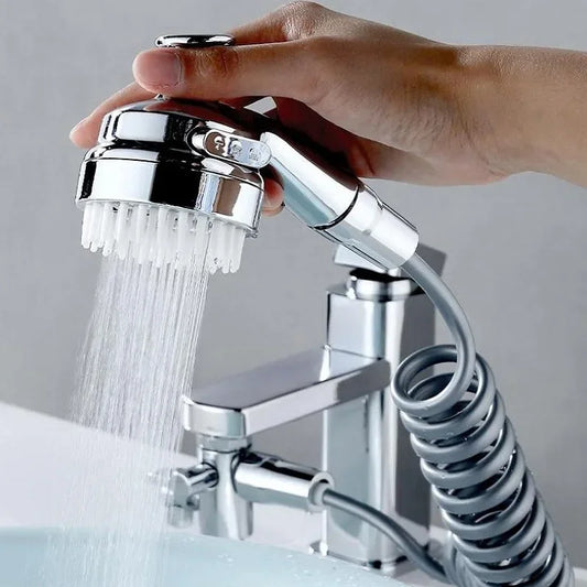 Faucet External Shower Set Copper Bathroom Multi-Function Massage Pressurized Faucet Shower Toilet Basin Shampoo Accessories